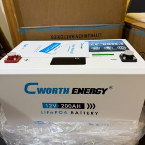 Cworth Energy 2.5kWh 12V 200Ah Lithium Battery